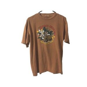 Vintage Walt Disney Animal Kingdom Cast Member Safari Oneita T Shirt Adult Sz L